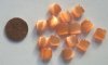 15 9mm Flat Square Fiber Optic Peach
